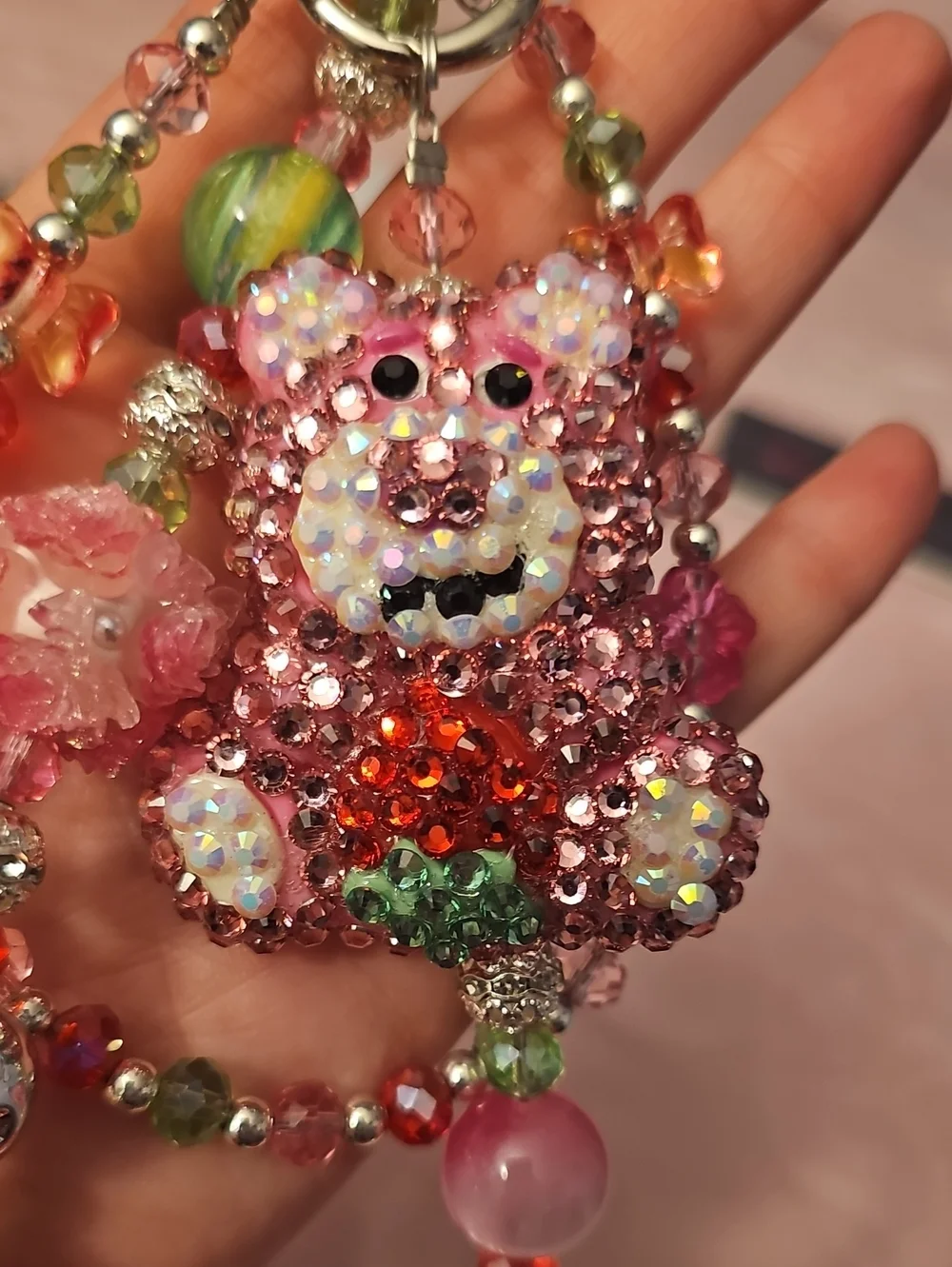 Pink Bling Lotso Toy Story Purse Charm